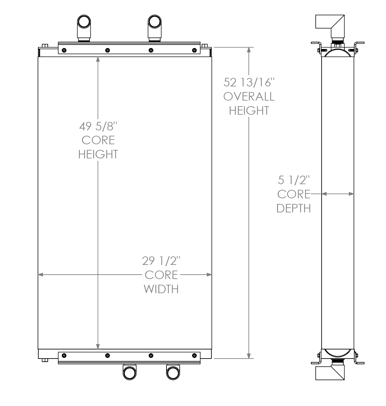 271728 - Vermeer 1055 Oil Cooler Oil Cooler