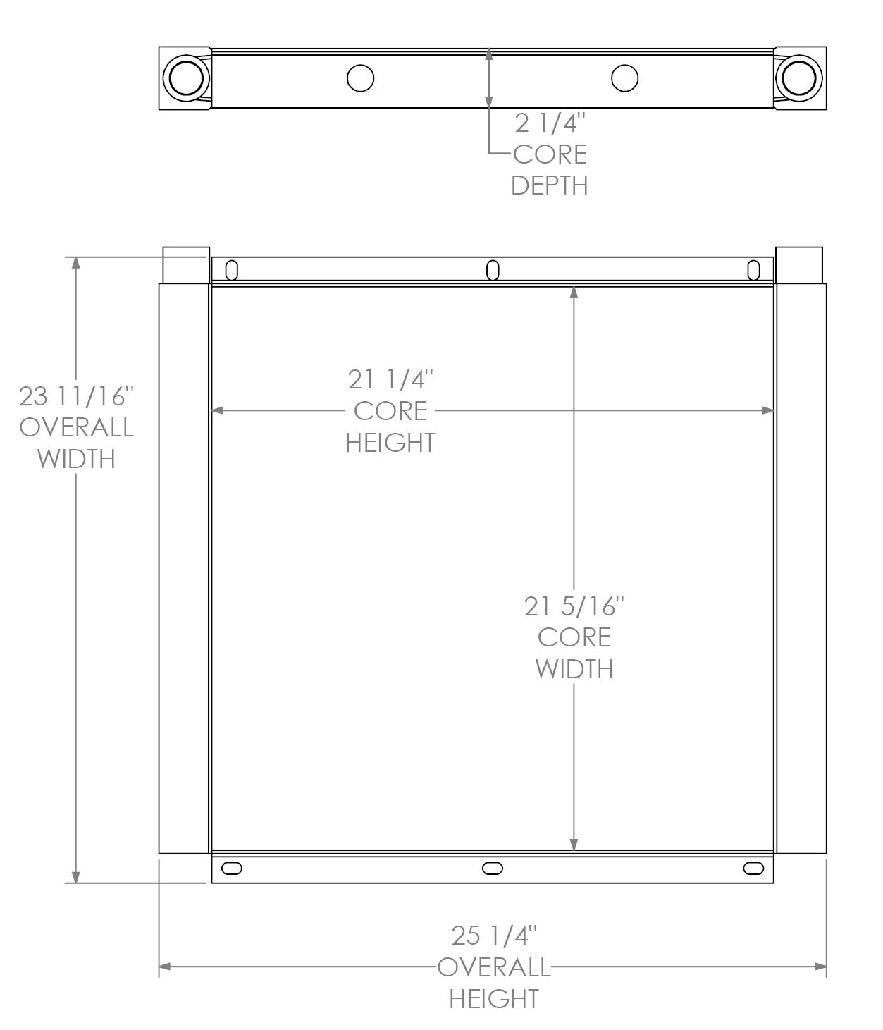 271732 - Compair Compressor Oil Cooler Oil Cooler