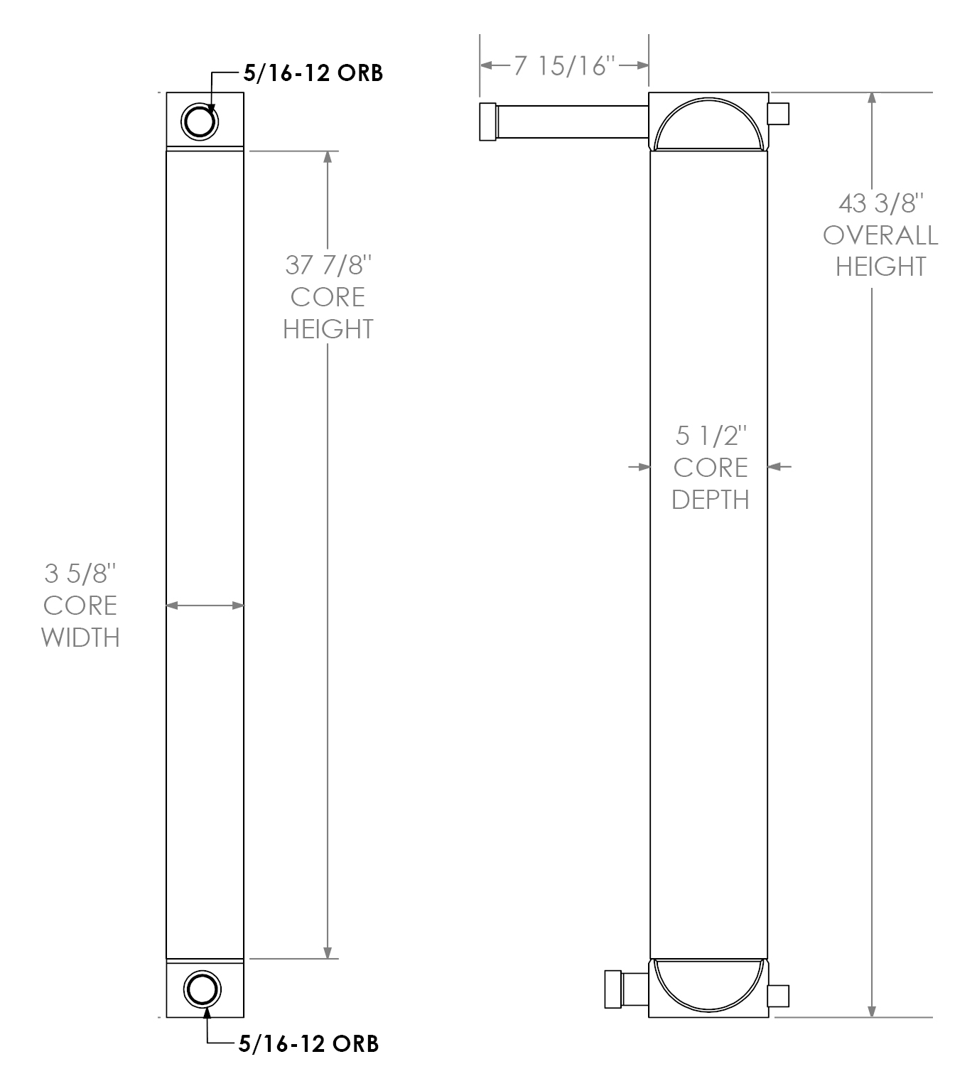 271742 - New Flyer Xcelsior Bus Oil Cooler Oil Cooler