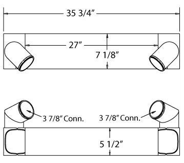 280023 - Charge Air Cooler part of 2900-25 Charge Air Cooler