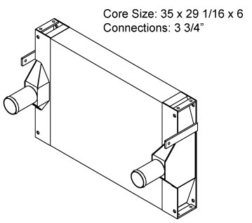 280033 - Charge Air Cooler part of 2900-34 Charge Air Cooler