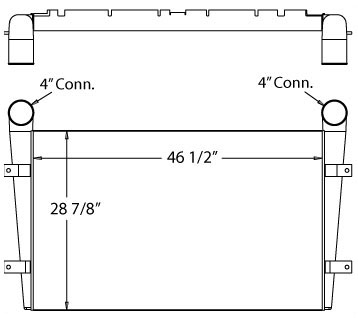 280038 - Caterpillar 345 Charge Air Cooler Charge Air Cooler