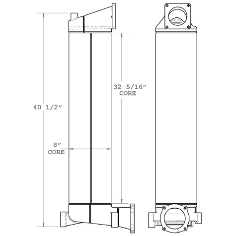 280060 - Caterpillar 621 Scraper Charge Air Cooler Charge Air Cooler