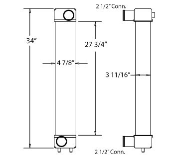 280078 - Komatsu Charge Air Cooler   Charge Air Cooler