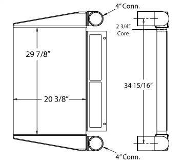 280104 - Charge Air Cooler Part of 2900-81 Charge Air Cooler