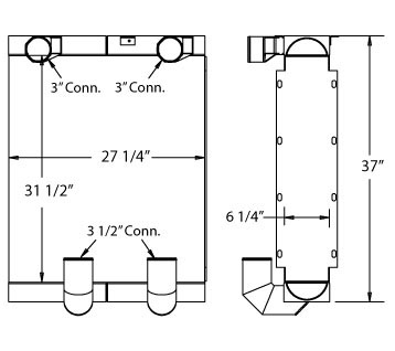 280123 - Industrial Charge Air Cooler Charge Air Cooler