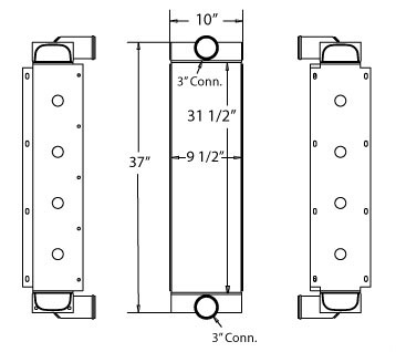 280124 - Blue Bird Bus Charge Air Cooler Charge Air Cooler