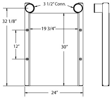 280137 - City Radiator Custom Job Charge Air Cooler