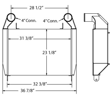 280140 - American LaFrance Charge Air Cooler Charge Air Cooler