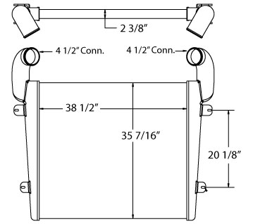 280141 - Komatsu Charge Air Cooler Charge Air Cooler