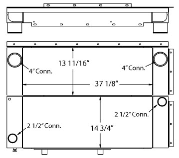 280155 - Crane Carrier Charge Air Cooler Charge Air Cooler