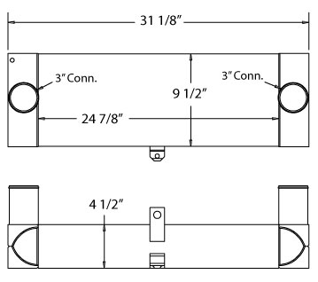 280187 - Ditch Witch Drill Rig Charge Air Cooler