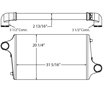 280204 - Motorhome Charge Air Cooler Charge Air Cooler