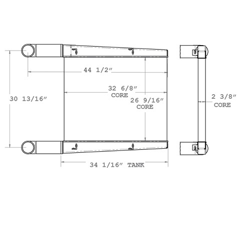 280225 - FDNY KME Fire truck Charge Air Cooler Charge Air Cooler