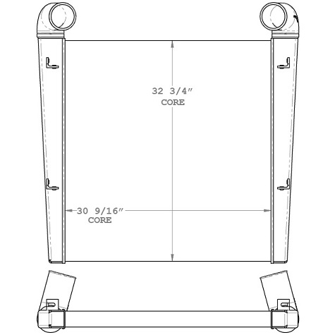 280226 - FDNY KME Fire truck Charge Air Cooler Charge Air Cooler