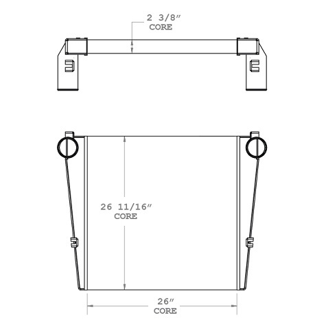 280229 - AMERICAN LAFRANCE CHARGE AIR COOLER Charge Air Cooler