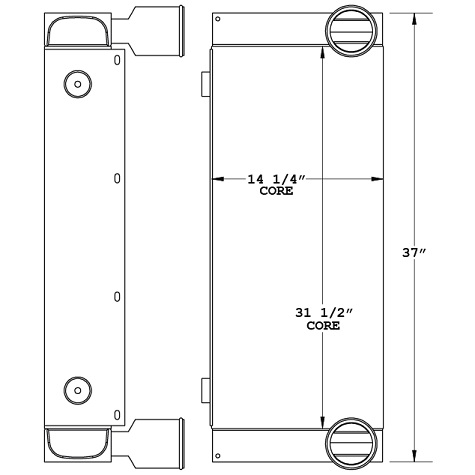 280235 - Kalmar Reach Stacker Charge Air Cooler Charge Air Cooler