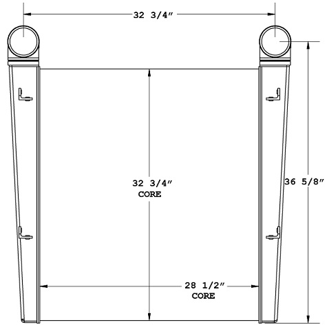 280246 - Fire Truck Charge Air Cooler Charge Air Cooler