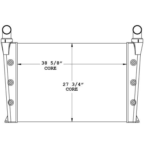 280263 - Multiquip Generator Charge Air Cooler Charge Air Cooler