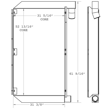 280274 - Liebherr Mobile Crane Charge Air Cooler Charge Air Cooler