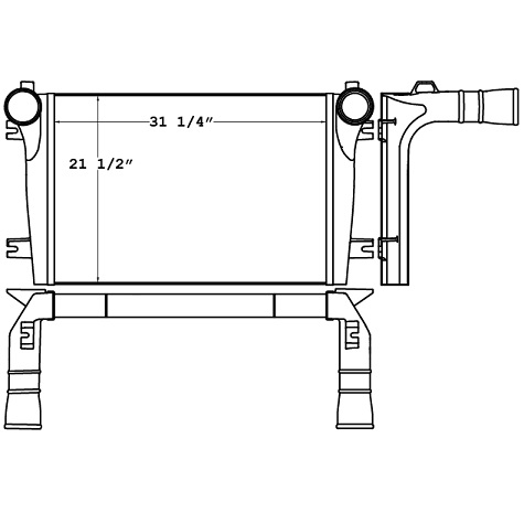 280303 - Advance Cement Mixer Charge Air Cooler Charge Air Cooler