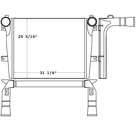 280304 - Advance Cement Mixer Charge Air Cooler Charge Air Cooler