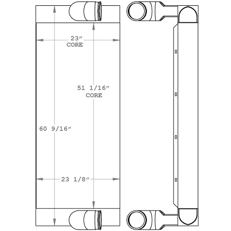 280307 - Liebherr LRB 125 Drill Rig Charge Air Cooler Charge Air Cooler