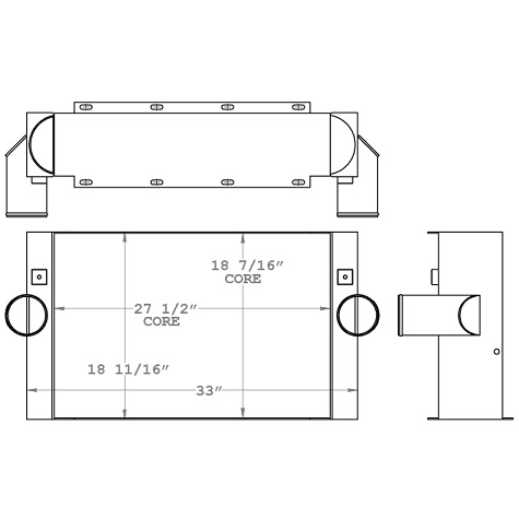 280313 - Sutphen Fire Truck Charge Air Cooler Charge Air Cooler