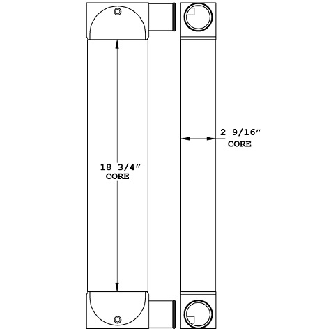 280318 - Doosan D335-S Forklift Charge Air Cooler Charge Air Cooler