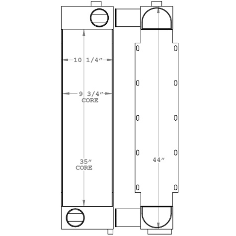 280322 - Taylor T450 Big Red Lift Truck Charge Air Cooler Charge Air Cooler