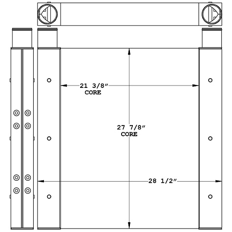 280324 - Custom Fire Truck Charge Air Cooler Charge Air Cooler