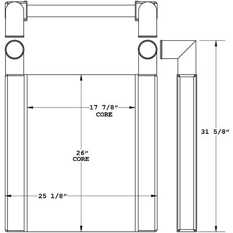 280331 - Grape Harvester Charge Air Cooler Charge Air Cooler