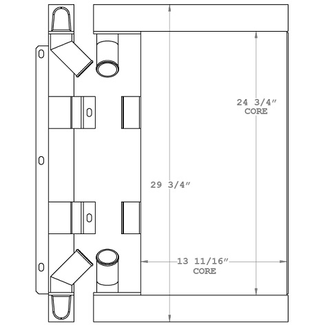 280339 - JLG Telehandler Charge Air Cooler Charge Air Cooler