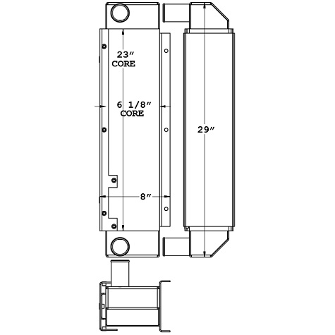 280340 - Stationary Hitachi Engine Charge Air Cooler Charge Air Cooler