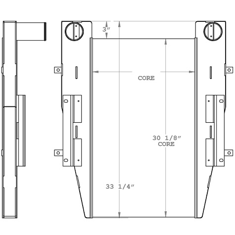 280344 - Yard Truck Charge Air Cooler Charge Air Cooler