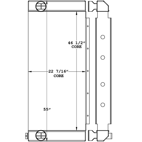 280350 - Drill Rig Charge Air Cooler Charge Air Cooler