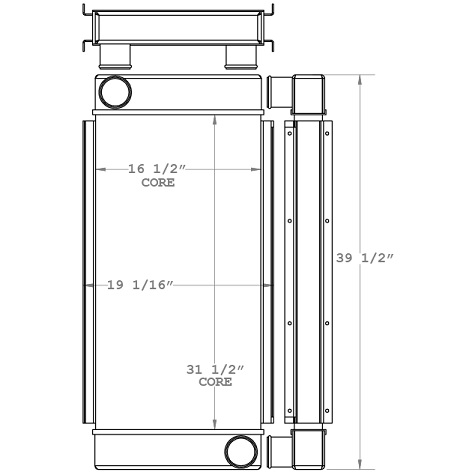 280352 - Cummins Generator Charge Air Cooler Charge Air Cooler