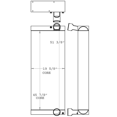 280357 - Bomag 1172RB-4 Charge Air Cooler Charge Air Cooler