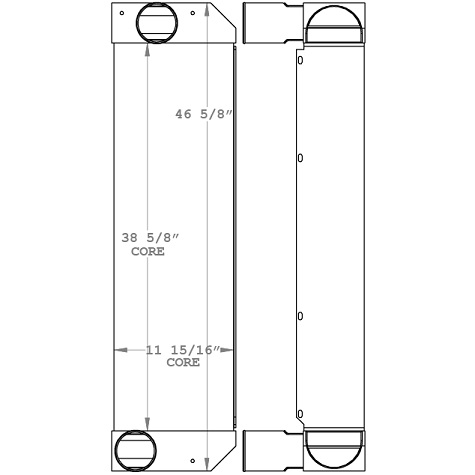 280359 - Norberg Impact Crusher Charge Air Cooler Charge Air Cooler