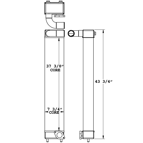 280368 - Komatsu PC220-LC8 Charge Air Cooler  Charge Air Cooler