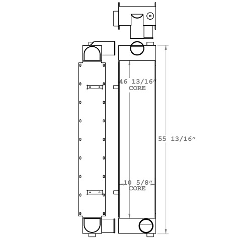 280370 - Asphalt Processor Charge Air Cooler Charge Air Cooler