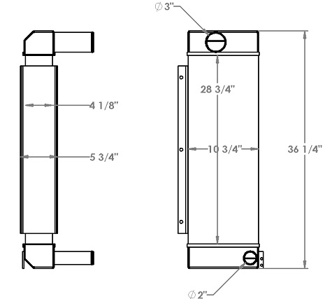 280379 - Bandit Chipper Charge Air Cooler Charge Air Cooler