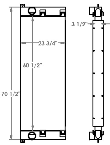 280393 - Sullair XHH Series Charge Air Cooler Charge Air Cooler