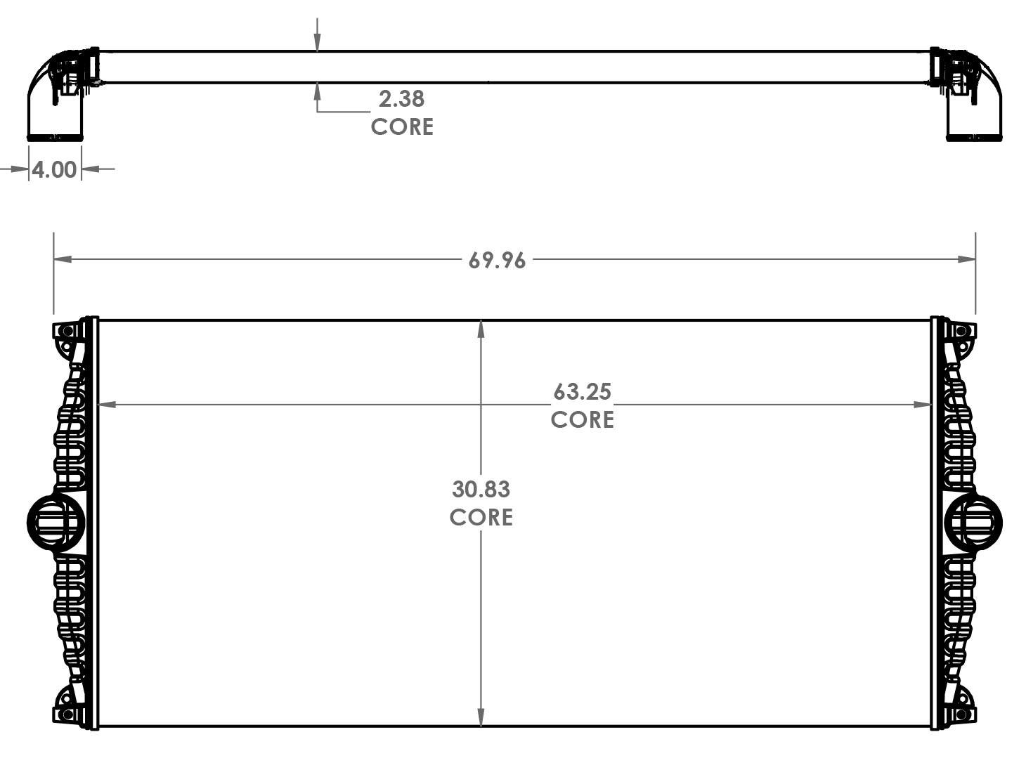 280399 - Caterpillar GenSet Charge Air Cooler Charge Air Cooler