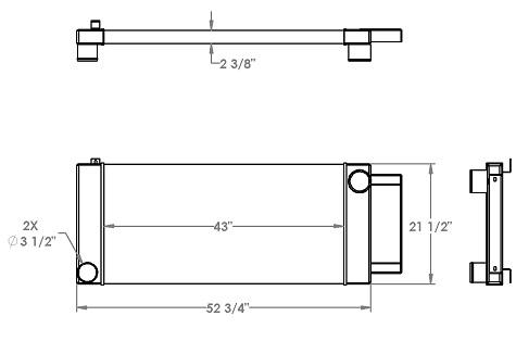 280404 - Kohler Generator Charge Air Cooler Charge Air Cooler