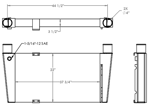 280405 - Crane Carrier Company Charge Air Cooler Charge Air Cooler