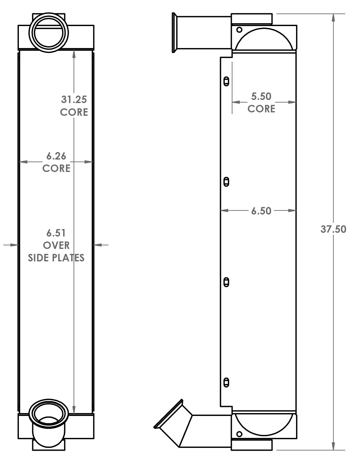 280410 - Volvo EC210 Excavator Charge Air Cooler Charge Air Cooler