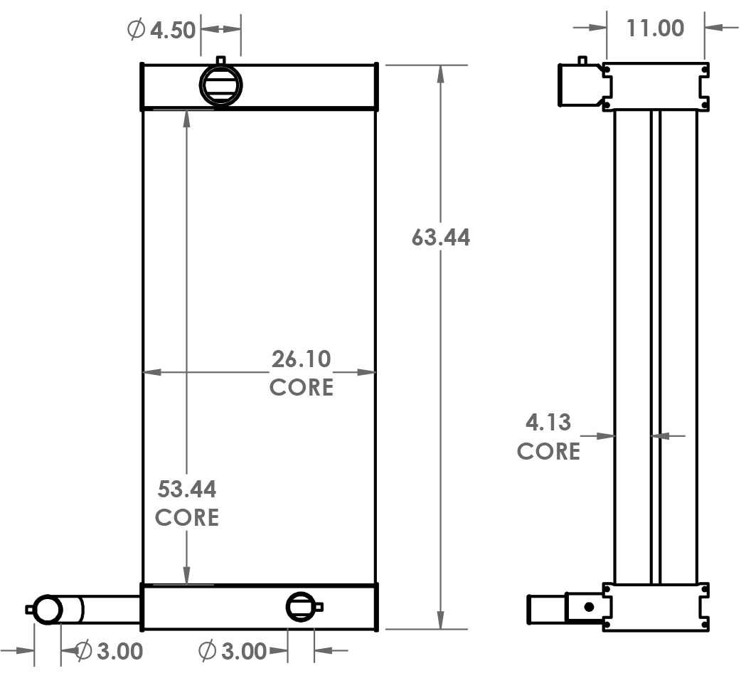 280413 - Bearward Generator Charge Air Cooler Charge Air Cooler