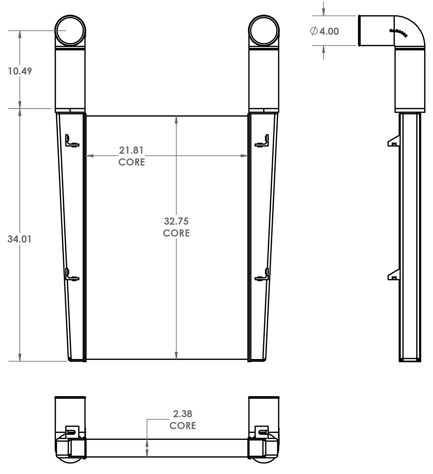 280419 - Fire Truck Charge Air Cooler Charge Air Cooler