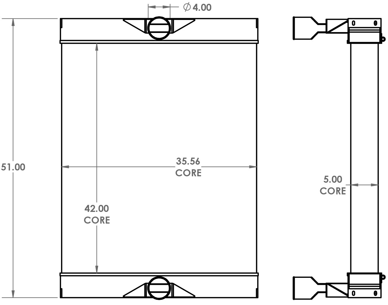 280426 - Morbark Chipper Charge Air Cooler Charge Air Cooler